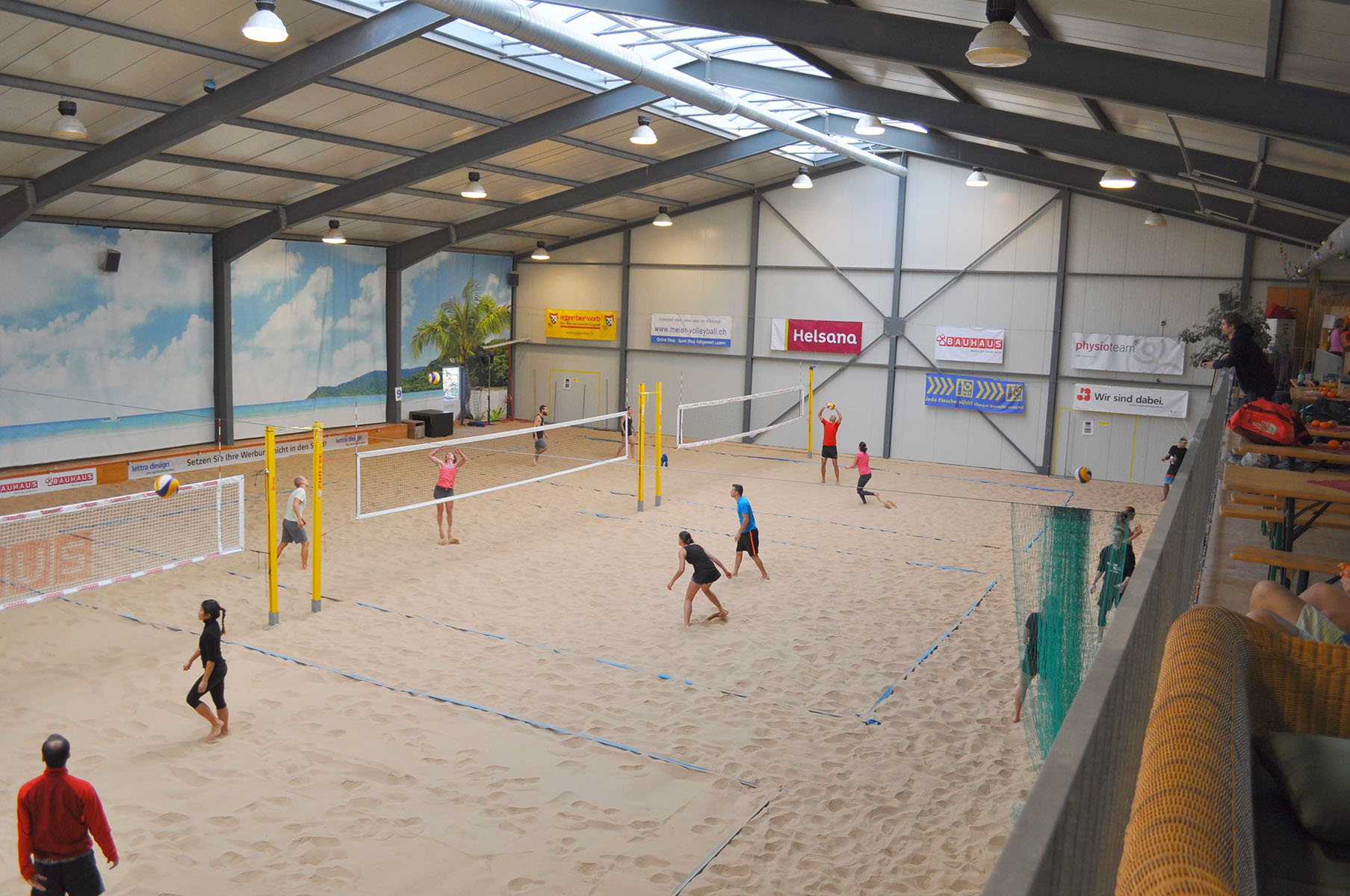 Tournoi de beach indoor Berne, février 2017