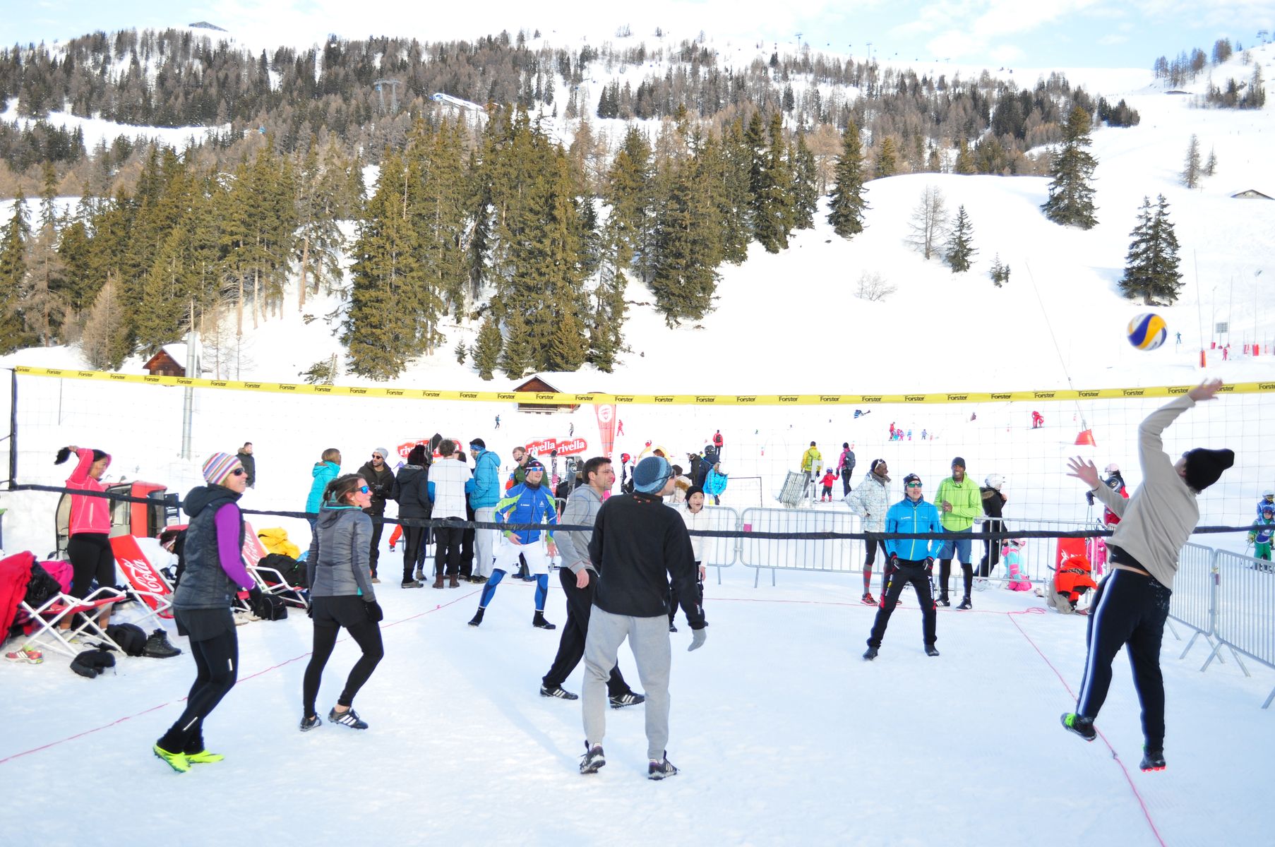 Tournoi de snow volley à Crans-Montana, 2018