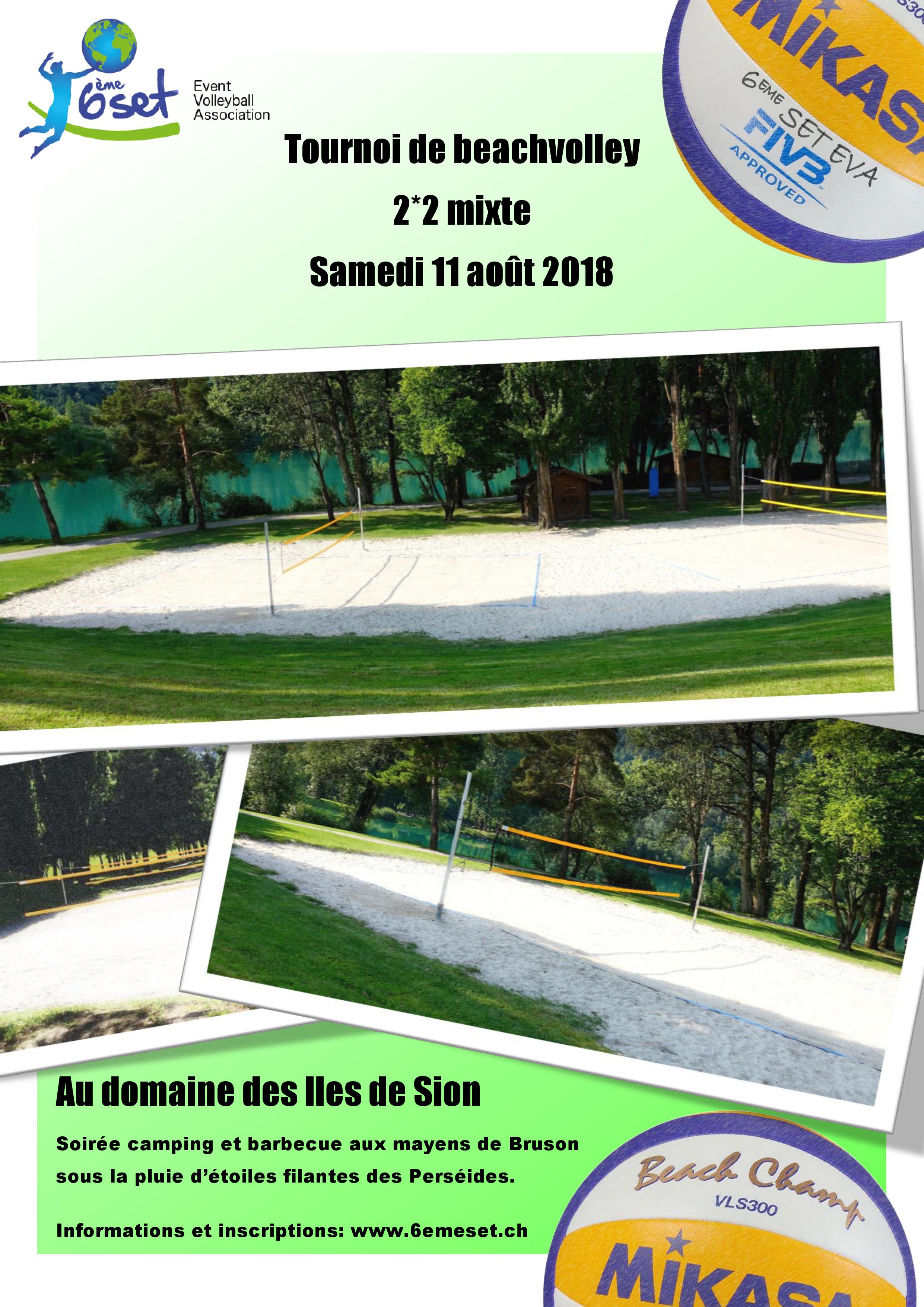 Tournoi de beach, Sion, 11 août 2018